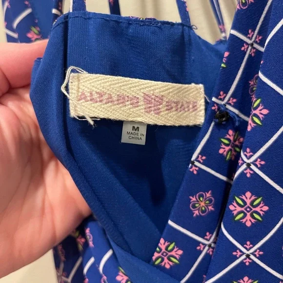 Altar’d state wide leg jumpsuit medium - Picture 3 of 6